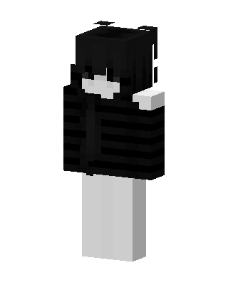 Monochrome Hoodie skin, 3D preview