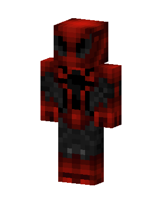 Red Masked Hero Boy skin, 3D preview