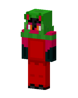 Crimson Hood skin, 3D preview