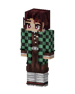 Tanjiro Kamado skin, 3D preview