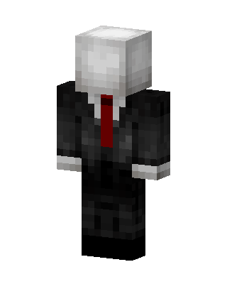 Slender Man skin, 3D preview