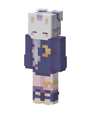 Sleepy Cat Hoodie Minecraft skin