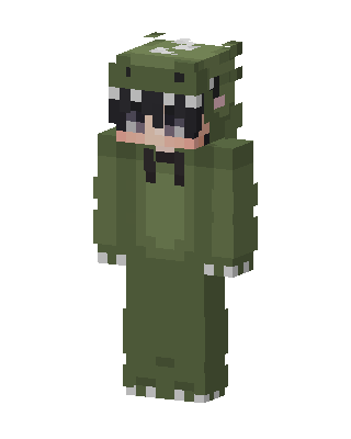 Dino Hoodie skin, 3D preview