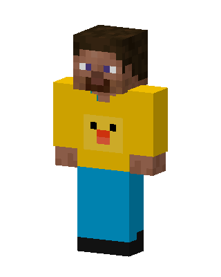 Duck Shirt Steve Minecraft skin