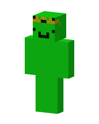 Green Mob Boy skin, 3D preview