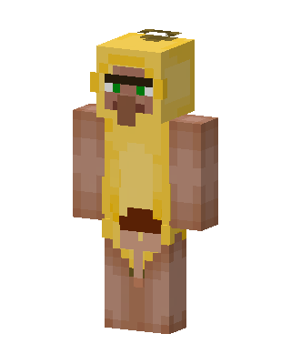 Banana Villager skin, 3D preview