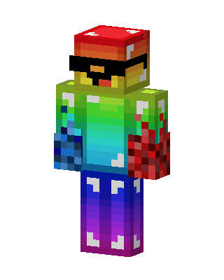 Rainbow Shroom Minecraft skin