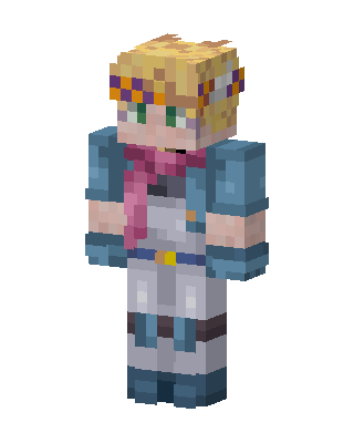 Flower Crown Traveler skin, 3D preview