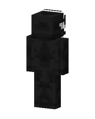 Black Villain Boy skin, 3D preview