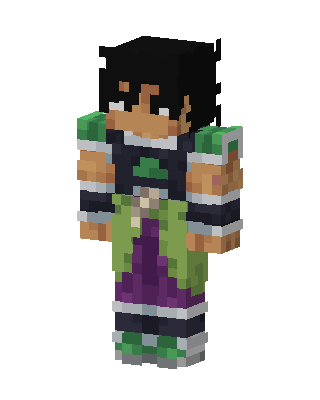 Broly skin, 3D preview