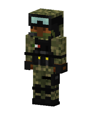 Camo Soldier skin, 3D preview