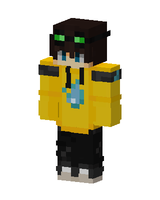 Yellow Hoodie Goggles Minecraft skin