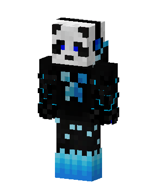 Cyber Panda skin, 3D preview