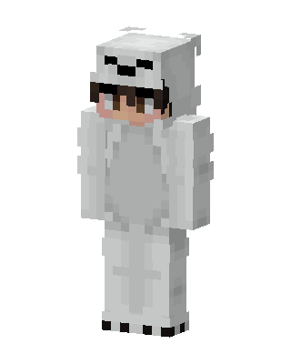 Polar Bear Onesie skin, 3D preview