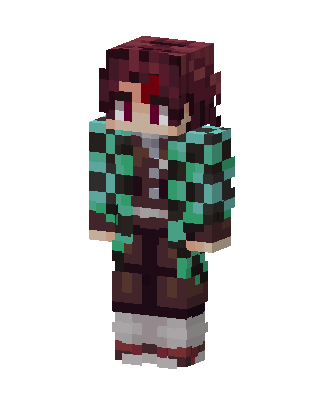 Tanjiro Kamado skin, 3D preview