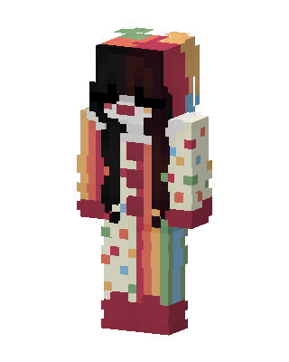 Clown Girl skin, 3D preview