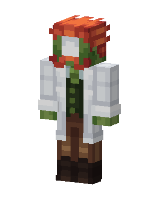Plant Scientist Minecraft white skin