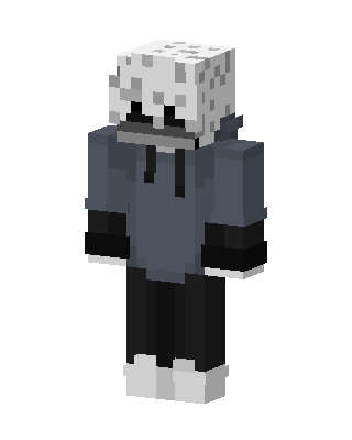 Gray Hoodie Boy Minecraft skin