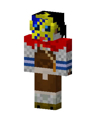 Masked Pirate skin, 3D preview
