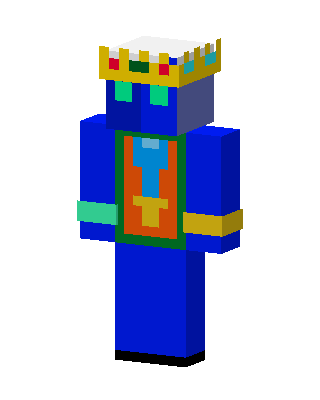 Blue King skin, 3D preview