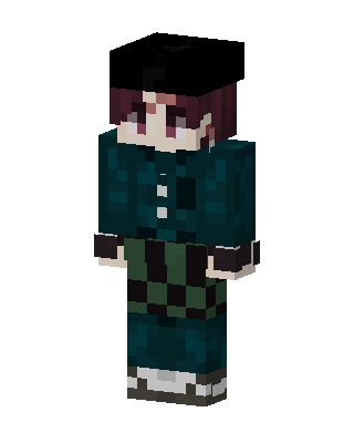 Teal Student Boy skin, 3D preview