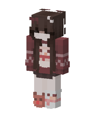 Brown Holiday Girl Minecraft skin