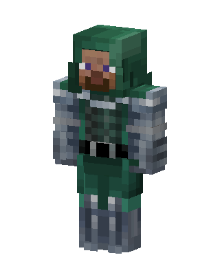 Emerald Knight skin, 3D preview