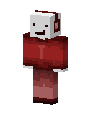 Red Gamer skin, 3D preview