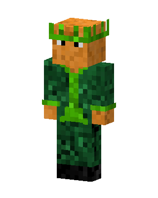 Green King Minecraft skin