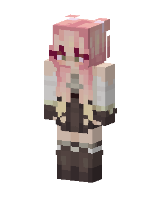 Pink Gradient Girl Minecraft skin