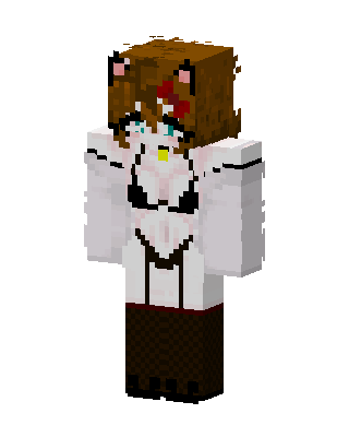 White Student Girl skin, 3D preview