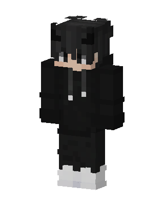 Shadow Hoodie Boy skin, 3D preview