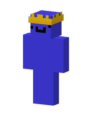 Blue King Minecraft blue skin