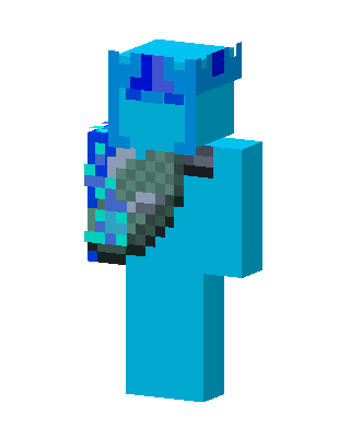 Cyan Fighter Boy skin, 3D preview