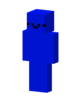 Blue Smiley Minecraft skin