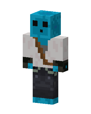 Blue Slime Adventurer skin, 3D preview