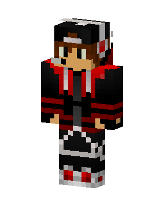 Black Gamer Boy skin, 3D preview