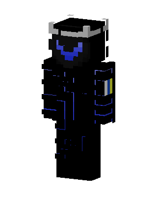 Blue Visor Trooper skin, 3D preview