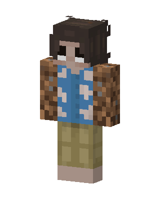 Blue Player Boy skin, 3D preview
