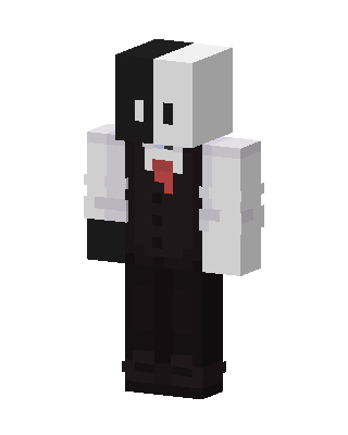 Black Villain Boy Minecraft goth skin