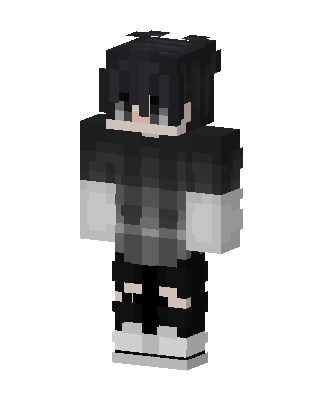 Black Emo Boy Minecraft goth skin