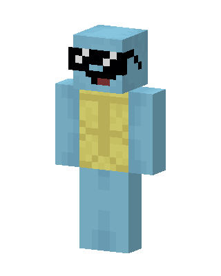 Blue Mob Boy skin, 3D preview