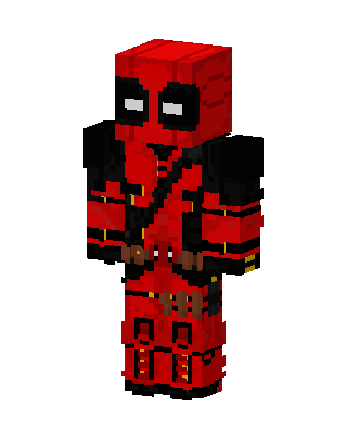 Red Fighter Boy skin, 3D preview