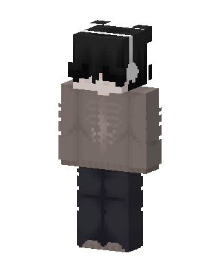 Skeleton Sweater Boy Minecraft skin