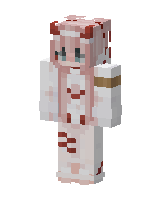 White Anime Girl Minecraft white skin