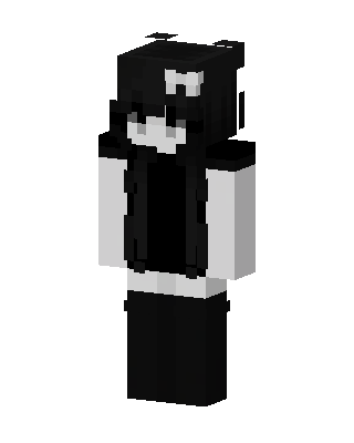 Ink Maid Girl skin, 3D preview