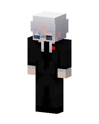 Satoru Gojo Suit skin, 3D preview