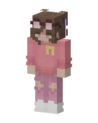 Pink Bow Sweater skin, 3D preview
