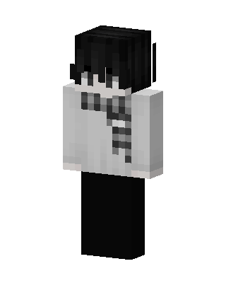 White Player Boy skin, 3D preview