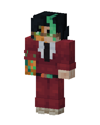 Red Anime Boy Minecraft Christmas skin